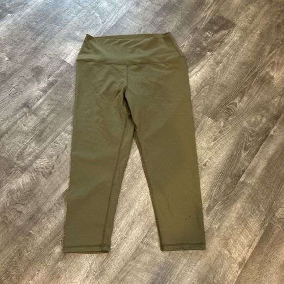 IAB MFG Leggings Womens Size 10 Large I am Becoming Activewear Olive Green - Picture 3 of 9